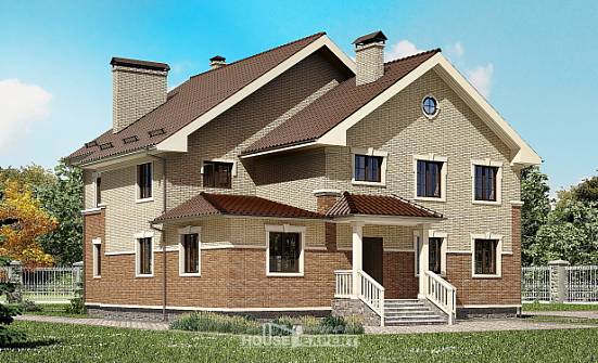 300-004-Л Проект двухэтажного дома, просторный загородный дом из поризованных блоков Елабуга | Проекты домов от House Expert