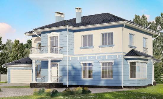 285-003-Л Проект двухэтажного дома, гараж, красивый дом из кирпича Агрыз | Проекты домов от House Expert