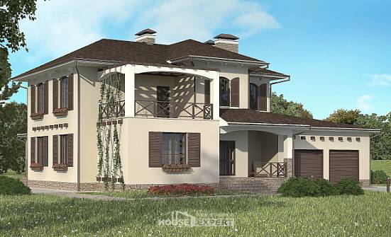 285-002-П Проект двухэтажного дома и гаражом, красивый домик из кирпича Чистополь | Проекты домов от House Expert