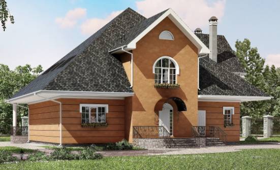 310-001-П Проект двухэтажного дома с мансардным этажом, классический загородный дом из керамзитобетонных блоков Мамадыш | Проекты домов от House Expert