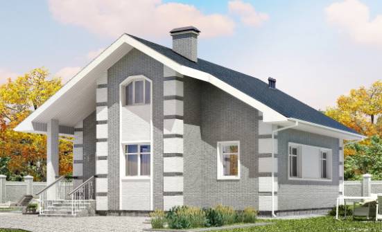 115-001-Л Проект двухэтажного дома с мансардой, уютный дом из газобетона Лениногорск | Проекты домов от House Expert