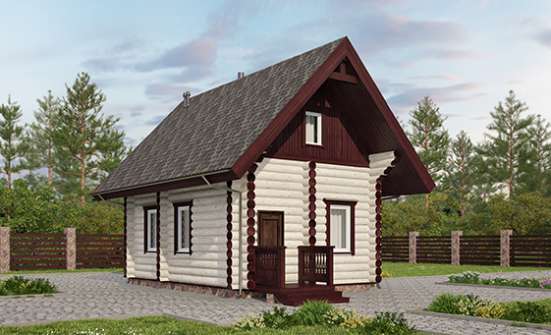 035-001-Л Проект бани из дерева Азнакаево | Проекты одноэтажных домов от House Expert