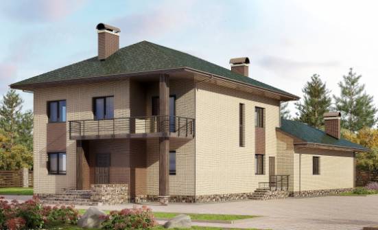 305-003-П Проект двухэтажного дома, огромный коттедж из пеноблока Агрыз | Проекты домов от House Expert