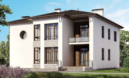 300-005-П Проект двухэтажного дома, классический загородный дом из кирпича Казань | Проекты домов от House Expert
