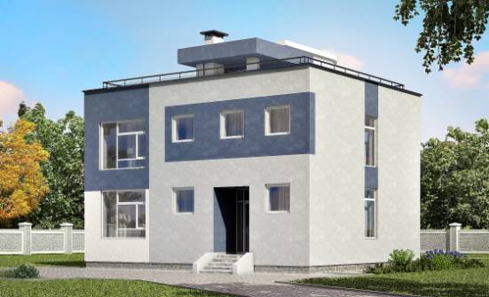 180-005-П Проект двухэтажного дома, классический коттедж из блока Мамадыш | Проекты домов от House Expert