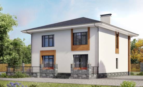 180-015-П Проект двухэтажного дома, компактный дом из блока Чистополь | Проекты домов от House Expert