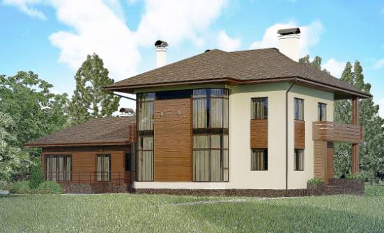 300-001-П Проект двухэтажного дома, огромный загородный дом из кирпича Азнакаево | Проекты домов от House Expert