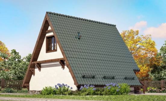 070-003-П Проект двухэтажного дома с мансардой, классический коттедж из дерева Елабуга | Проекты домов от House Expert