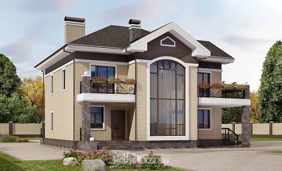 200-006-П Проект двухэтажного дома, классический загородный дом из кирпича Елабуга | Проекты домов от House Expert