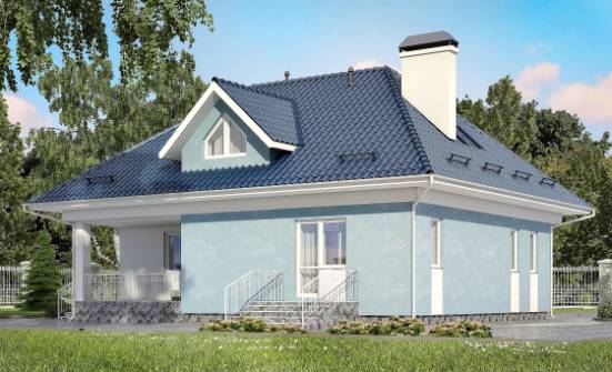 200-002-П Проект двухэтажного дома с мансардным этажом, классический дом из бризолита Альметьевск | Проекты домов от House Expert