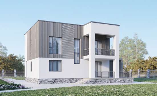 150-017-П Проект двухэтажного дома, экономичный дом из керамзитобетонных блоков Лениногорск | Проекты домов от House Expert