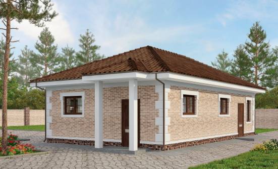 070-005-П Проект гаража из кирпича Альметьевск | Проекты домов от House Expert