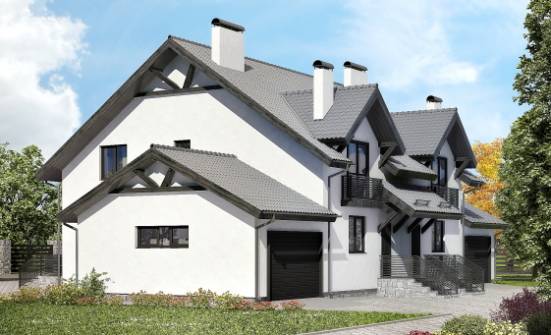 290-003-П Проект двухэтажного дома мансардой, просторный домик из газобетона Елабуга | Проекты домов от House Expert