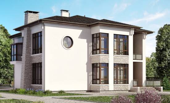 300-005-П Проект двухэтажного дома, классический загородный дом из кирпича Казань | Проекты домов от House Expert