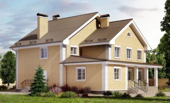 320-003-Л Проект двухэтажного дома, огромный дом из теплоблока Лениногорск | Проекты домов от House Expert