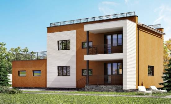 180-012-П Проект двухэтажного дома, гараж, простой дом из кирпича Чистополь | Проекты домов от House Expert