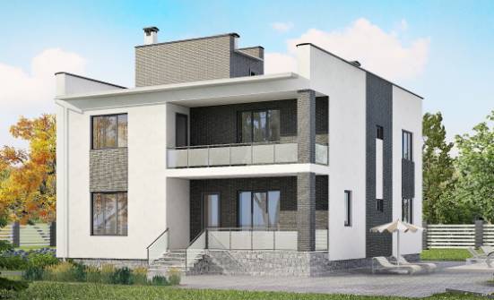225-001-П Проект двухэтажного дома, просторный дом из теплоблока Альметьевск | Проекты домов от House Expert