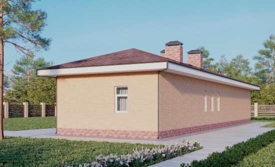110-006-Л Проект бани из арболита Заинск | Проекты одноэтажных домов от House Expert