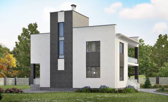 225-001-П Проект двухэтажного дома, просторный дом из теплоблока Альметьевск | Проекты домов от House Expert