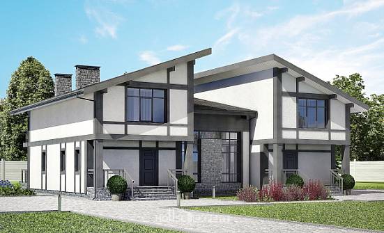 280-002-П Проект двухэтажного дома с мансардой, бюджетный коттедж из кирпича Набережные Челны | Проекты домов от House Expert