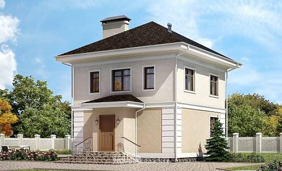 090-003-Л Проект двухэтажного дома, небольшой дом из твинблока Заинск | Проекты домов от House Expert