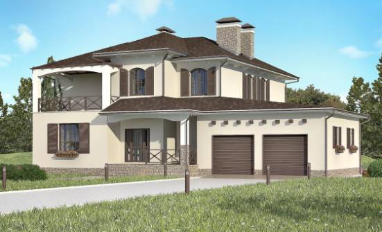 285-002-П Проект двухэтажного дома и гаражом, красивый домик из кирпича Чистополь | Проекты домов от House Expert
