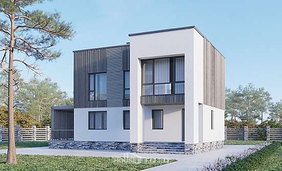 150-017-П Проект двухэтажного дома, экономичный дом из керамзитобетонных блоков Лениногорск | Проекты домов от House Expert