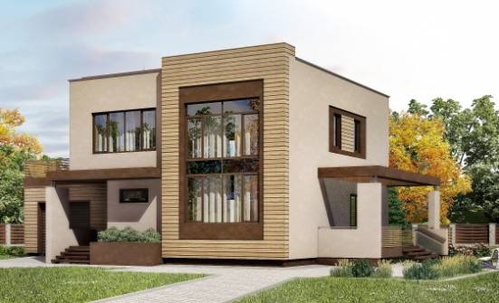 220-003-Л Проект двухэтажного дома, гараж, уютный загородный дом из поризованных блоков Елабуга | Проекты домов от House Expert