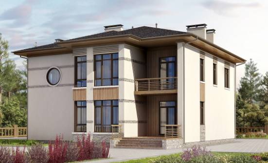 345-001-П Проект двухэтажного дома, просторный коттедж из бризолита Чистополь | Проекты домов от House Expert