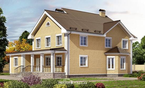320-003-Л Проект двухэтажного дома, огромный дом из теплоблока Лениногорск | Проекты домов от House Expert