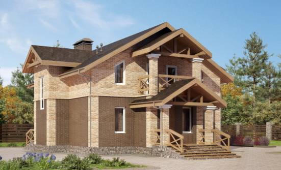 160-014-П Проект двухэтажного дома, простой загородный дом из газосиликатных блоков Лениногорск | Проекты домов от House Expert
