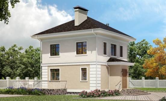 090-003-Л Проект двухэтажного дома, небольшой дом из твинблока Заинск | Проекты домов от House Expert