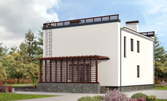 215-002-П Проект двухэтажного дома, классический загородный дом из керамзитобетонных блоков Агрыз | Проекты домов от House Expert