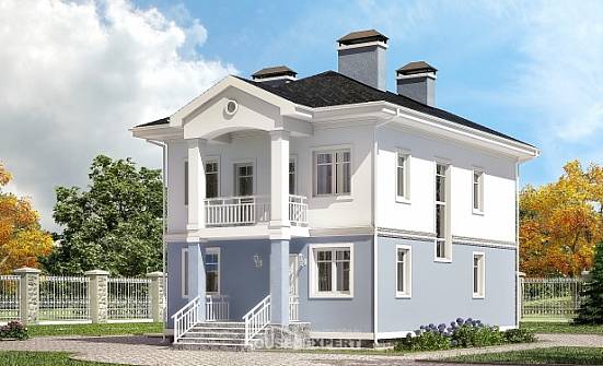 120-001-П Проект двухэтажного дома, уютный домик из газосиликатных блоков Заинск | Проекты домов от House Expert