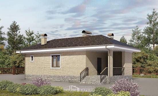 040-002-П Проект бани из пеноблока Зеленодольск | Проекты домов от House Expert