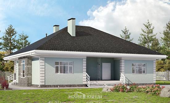 135-003-Л Проект одноэтажного дома, скромный дом из керамзитобетонных блоков Чистополь | Проекты домов от House Expert