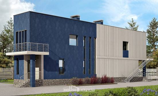 100-003-П Проект двухэтажного дома, бюджетный домик из газосиликатных блоков Бугульма | Проекты домов от House Expert