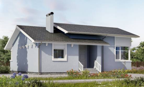 110-003-Л Проект одноэтажного дома, бюджетный коттедж из поризованных блоков Нижнекамск | Проекты домов от House Expert