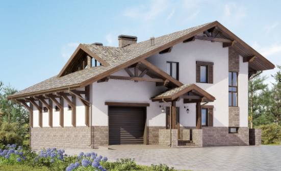 305-002-П Проект трехэтажного дома мансардой, современный дом из кирпича Мамадыш | Проекты домов от House Expert