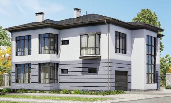 300-006-Л Проект двухэтажного дома и гаражом, огромный домик из кирпича Азнакаево | Проекты домов от House Expert