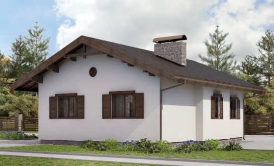 090-002-П Проект одноэтажного дома, скромный загородный дом из кирпича Чистополь | Проекты домов от House Expert