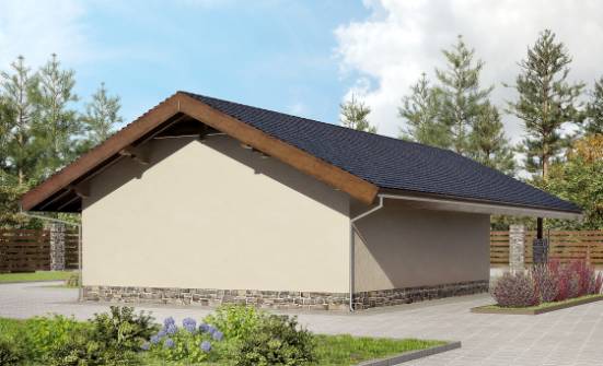 060-005-П Проект гаража из кирпича Бугульма | Проекты домов от House Expert