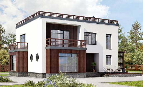 215-002-П Проект двухэтажного дома, классический загородный дом из керамзитобетонных блоков Агрыз | Проекты домов от House Expert