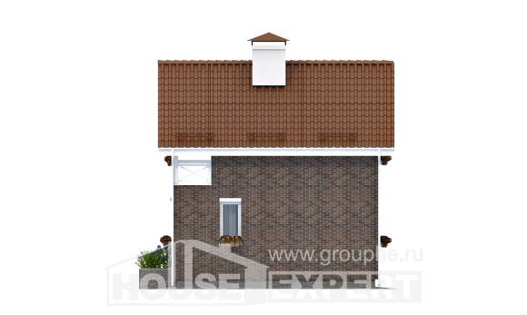 045-001-Л Проект двухэтажного дома с мансардным этажом, красивый домик из газобетона Лениногорск, House Expert