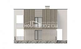 150-017-П Проект двухэтажного дома, экономичный коттедж из пеноблока Заинск, House Expert
