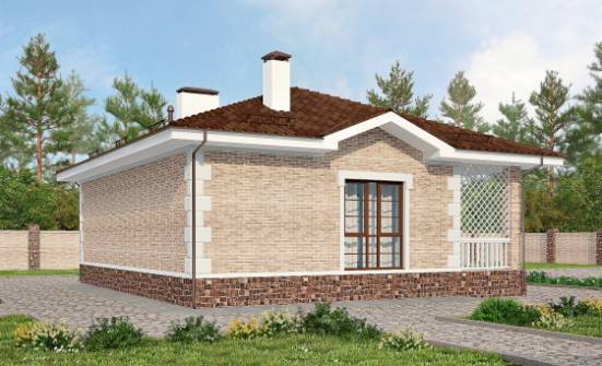 065-002-П Проект бани из кирпича Азнакаево | Проекты домов от House Expert