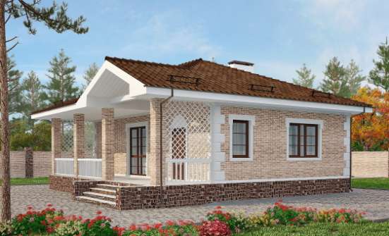 065-002-П Проект бани из кирпича Азнакаево | Проекты домов от House Expert