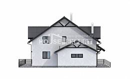 290-003-П Проект двухэтажного дома с мансардой, современный домик из керамзитобетонных блоков Лениногорск, House Expert