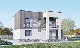 150-017-П Проект двухэтажного дома, доступный домик из бризолита Казань, House Expert