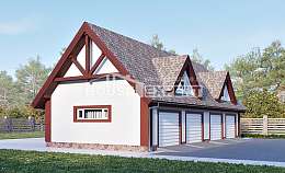 145-002-Л Проект гаража из бризолита Чистополь, House Expert